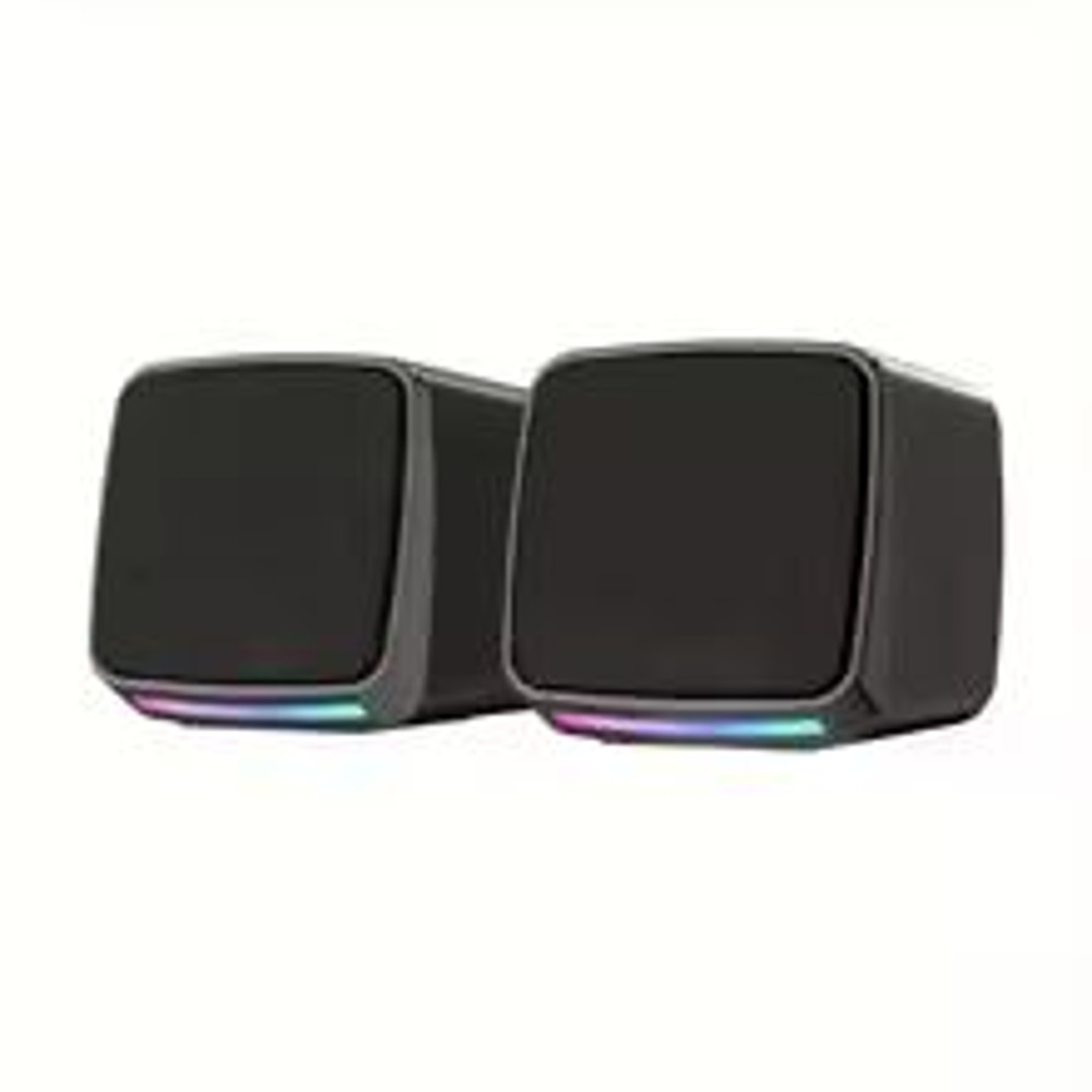 Mini USB Computer Speakers With Stereo Sound And Colorful Lights Portable AUXin 6W Desktop Speaker 6