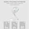 Portable USB Rechargeable Folding Fan Telescopic Quiet And Long Battery Life For Camping Fishing H 5