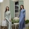 Spring Summer Satin Maxi Dress With Knitted Top Elegant 2Piece Set For Women 1