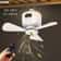 Portable Camping Ceiling Fan With Light Rechargeable 8000mAh Wireless Tent Fan With Remote Control 0