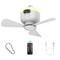 Portable Camping Ceiling Fan With Light Rechargeable 8000mAh Wireless Tent Fan With Remote Control 6