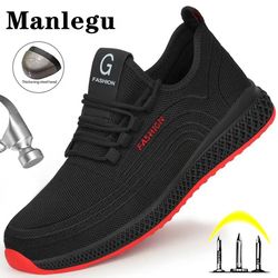 breathable steel toe work shoes – lightweight puncture-proof safety sneakers for men & women