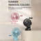 Rechargeable 720 Rotating Clip Fan With Nightlight Portable Small Fan For Home Office Dorm And Out 3