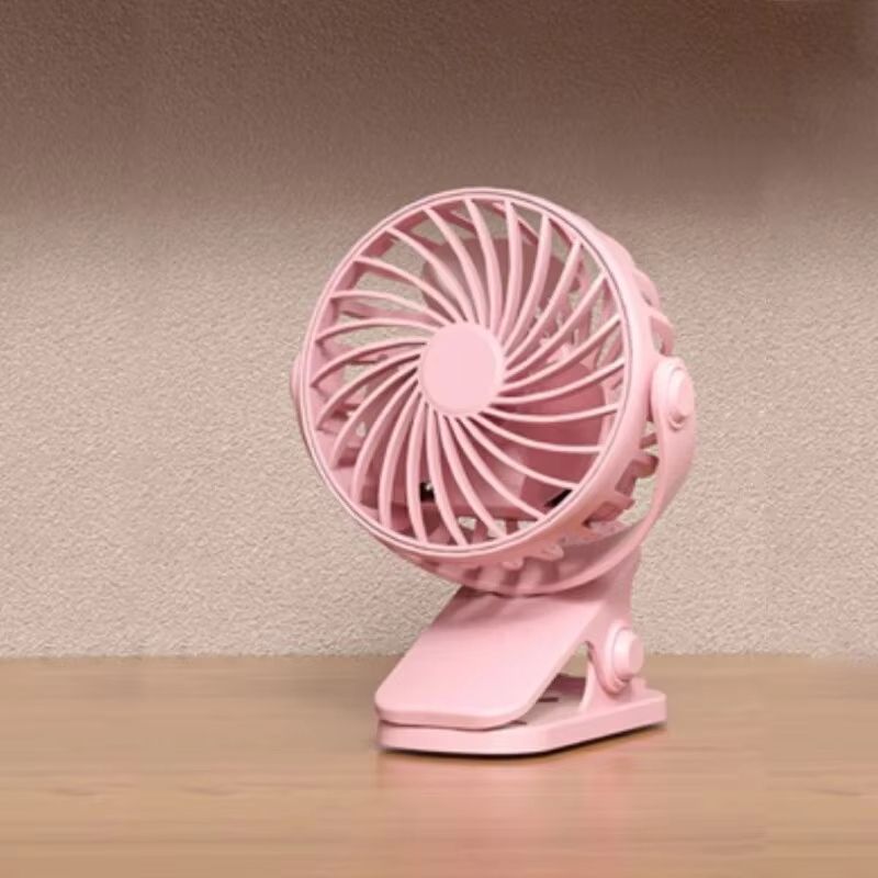 Rechargeable 720 Rotating Clip Fan With Nightlight Portable Small Fan For Home Office Dorm And Out 8