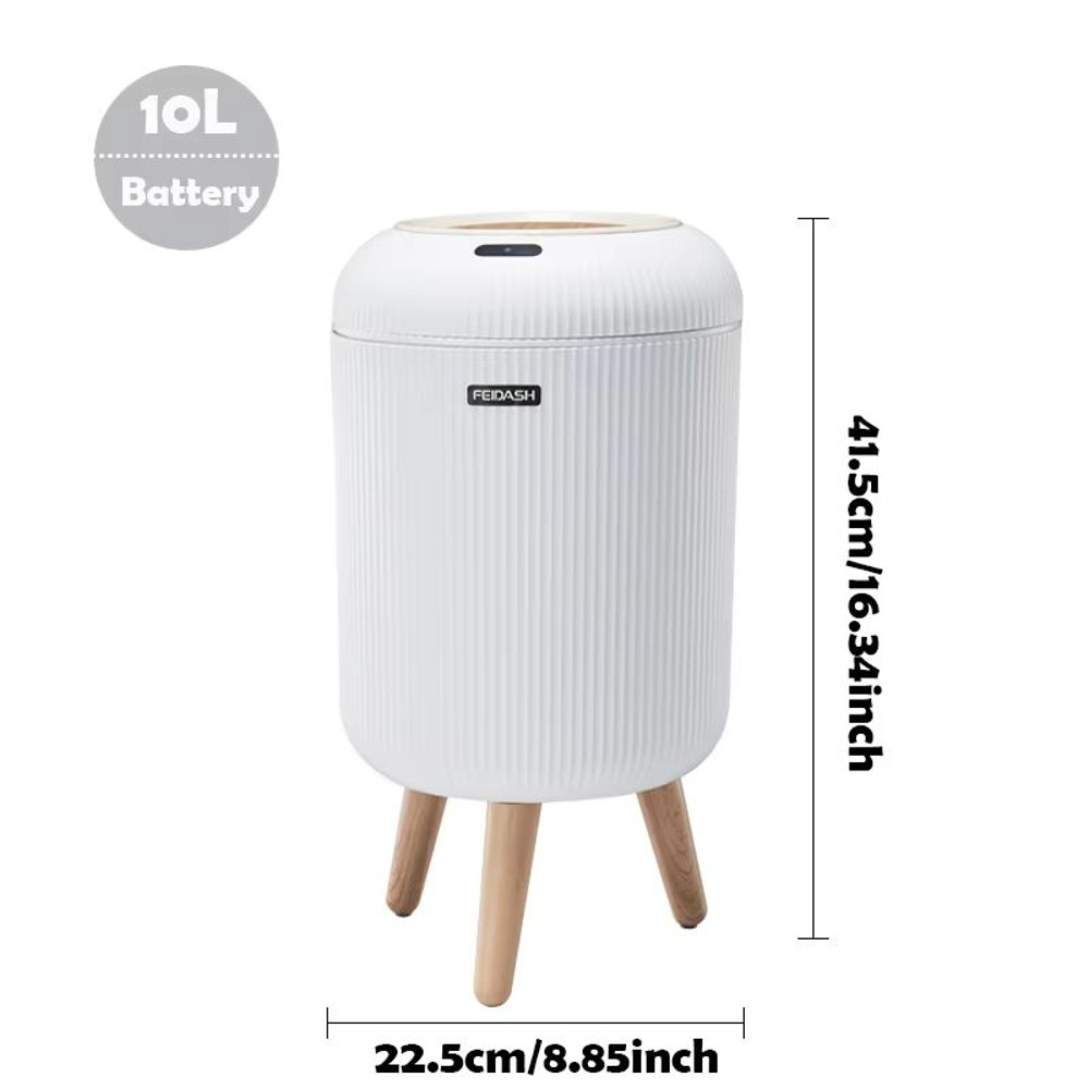 Automatic Motion Sensor Trash Can With Lid Compact Smart Trash Can For Bedroom Bathroom Kitchen O 9