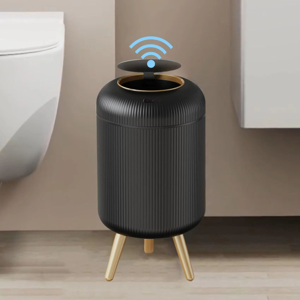 Automatic Motion Sensor Trash Can With Lid Compact Smart Trash Can For Bedroom Bathroom Kitchen O 6