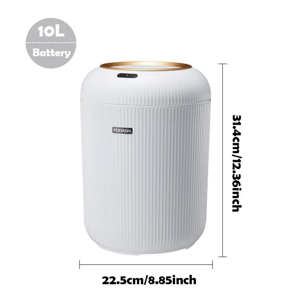 Automatic Motion Sensor Trash Can With Lid Compact Smart Trash Can For Bedroom Bathroom Kitchen O 7