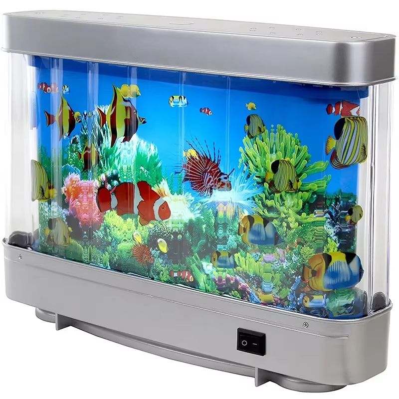 Artificial Aquarium Lamp Virtual Tropical Fish Tank Night Light For Kids Home Decor 4