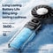 Rechargeable Handheld Fan Foldable 3600mAh Portable Mini Fan With Adjustable Speeds Lanyard 2