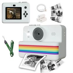 kids digital camera with instant print – 2.8inch hd screen, thermal printer & video recorder for children
