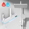 Luxury Smart Shower System With LED Lights And Digital Thermostat Full Set Glass Panel Faucet 7