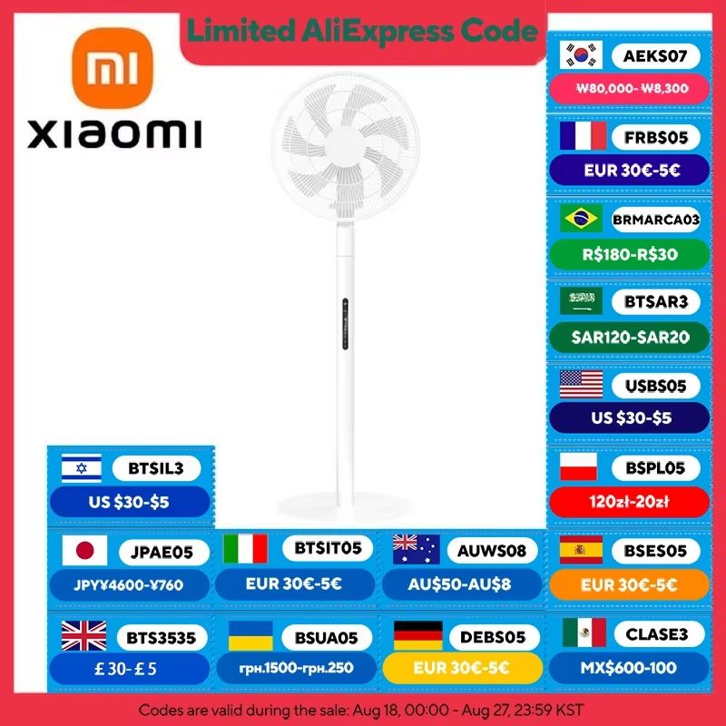 Xiaomi Mijia DC Inverter Smart Standing Fan Pro  UltraThin Retractable Floor Fan With 100 Airflow S 0