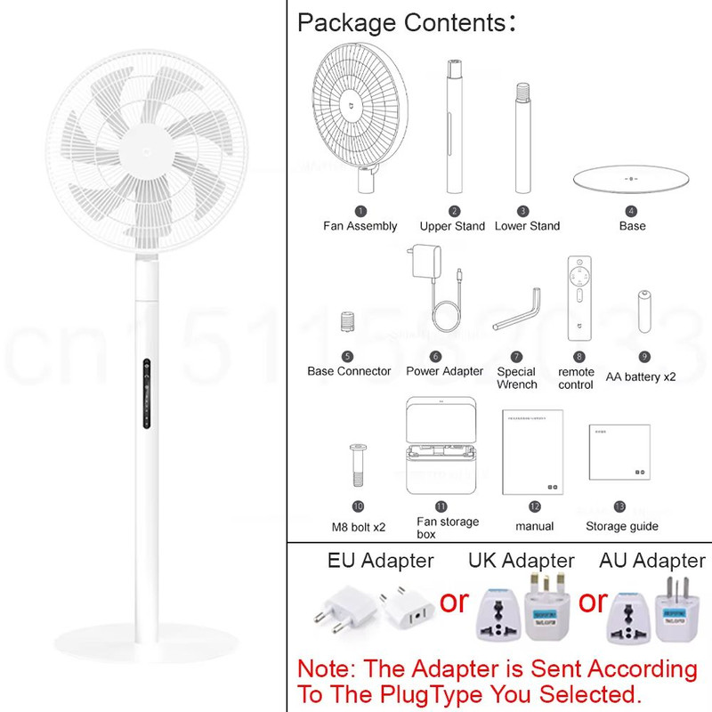 Xiaomi Mijia DC Inverter Smart Standing Fan Pro  UltraThin Retractable Floor Fan With 100 Airflow S 6
