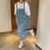 Womens Casual Denim Overall Dress Sleeveless Summer Loose Fit Jean Slip Dress 0