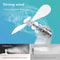 JISULIFE 3in1 Portable Handheld Fan With Power Bank And Flashlight 4500mAh USB Rechargeable 2