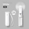 JISULIFE 3in1 Portable Handheld Fan With Power Bank And Flashlight 4500mAh USB Rechargeable 6