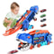 Foldable Dinosaur Truck With Race Track And Transforming TRex Toy Interactive Playset For Kids 0