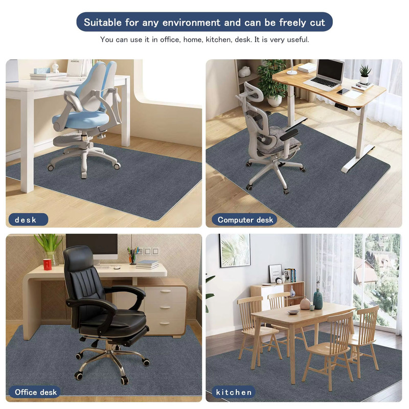 Keilymat 90x120cm Office Chair Mat Hardwood Floor Protector For Gaming Work 5