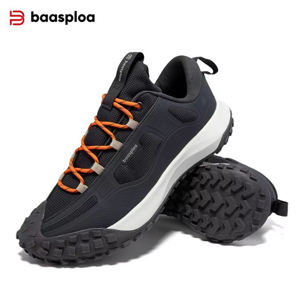 Baasploa Mens AntiSplash Hiking Outdoor Sneakers NonSlip WearResistant Shoes 2