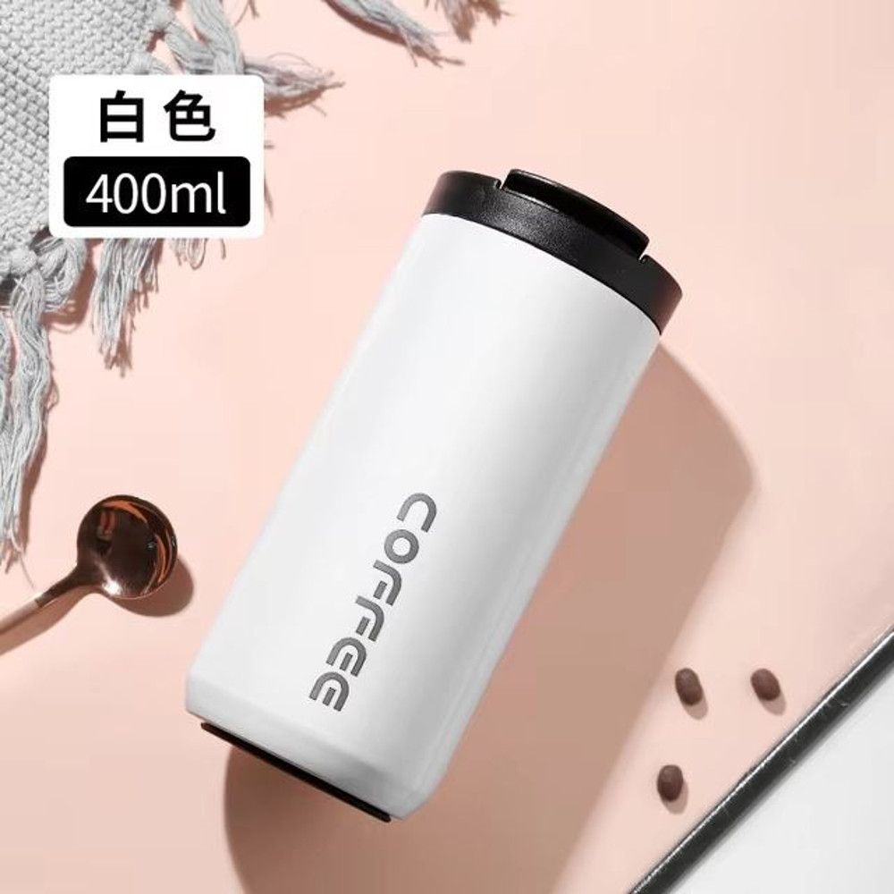 400ml Stainless Steel Thermal Coffee Mug LeakProof Travel Thermos Cup 7