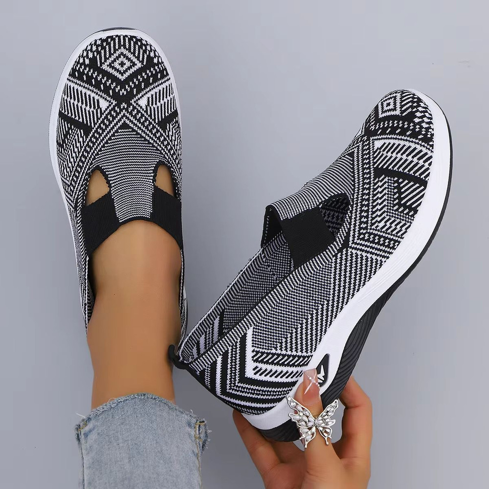 Womens Breathable Mesh Flat Sneakers Lightweight Summer Casual Shoes 0