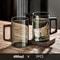 Glass Coffee Mug With Walnut Handle HeatResistant 400ml Large Capacity Tea Drinking Cup 7