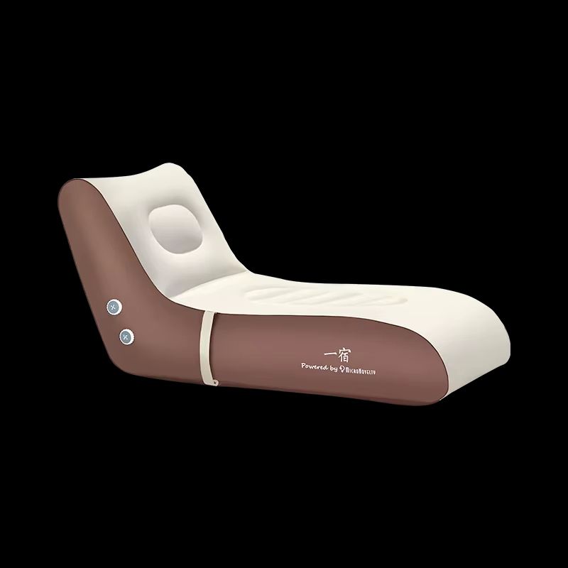 Automatic Inflatable Chaise Lounge Sofa OneButton Air Pump Recliner 0