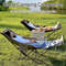 Portable Folding Recliner Chair With Curved Headrest And Leg Rest  Easy Storage Comfort Seat 0