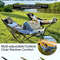 Portable Folding Recliner Chair With Curved Headrest And Leg Rest  Easy Storage Comfort Seat 1