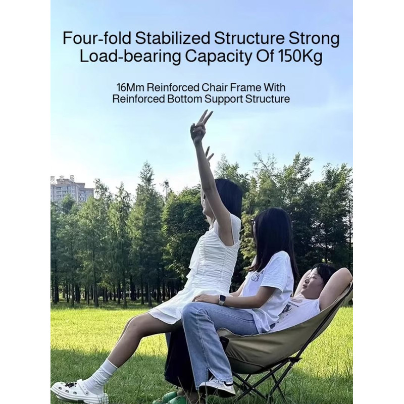 Portable Folding Recliner Chair With Curved Headrest And Leg Rest  Easy Storage Comfort Seat 3