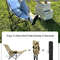Portable Folding Recliner Chair With Curved Headrest And Leg Rest  Easy Storage Comfort Seat 4