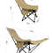 Portable Folding Recliner Chair With Curved Headrest And Leg Rest  Easy Storage Comfort Seat 5