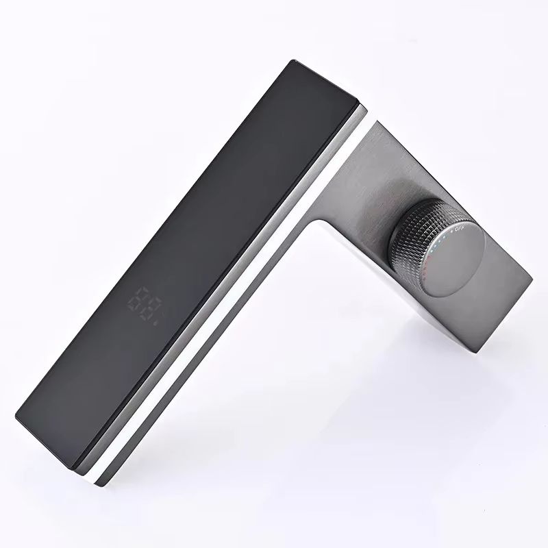 SmartFlow Digital Display LED Bathroom Faucet Brass Basin Mixer Tap With Hot Cold Control 5