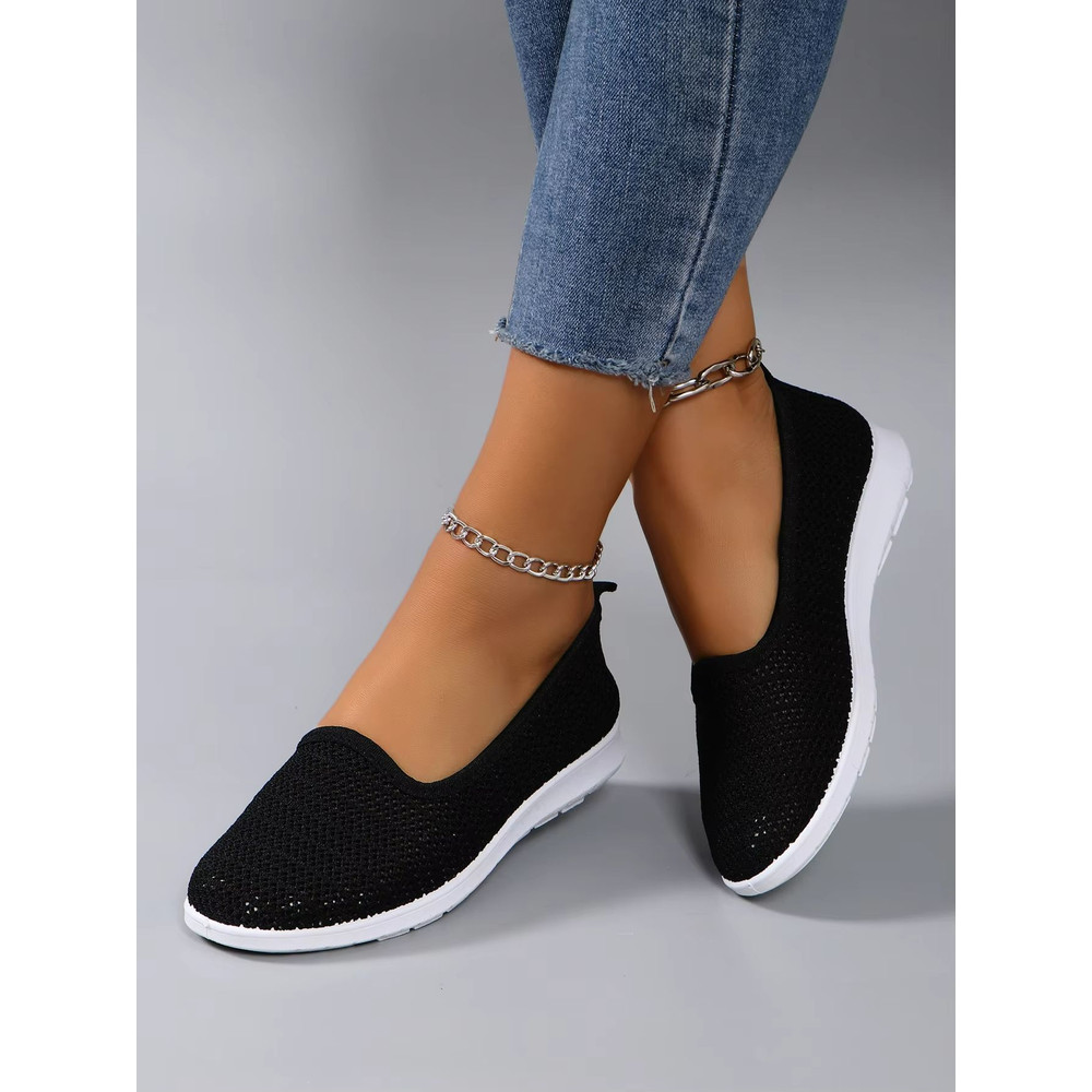 BreezeWalk Womens Breathable Mesh Flats Lightweight Casual Sneakers For Everyday Comfort 7