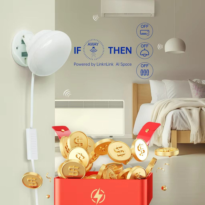 LinknLink EMotion Ultra 60GHz MmWave Smart Presence Sensor With WiFi Temperature Humidity And Home 3