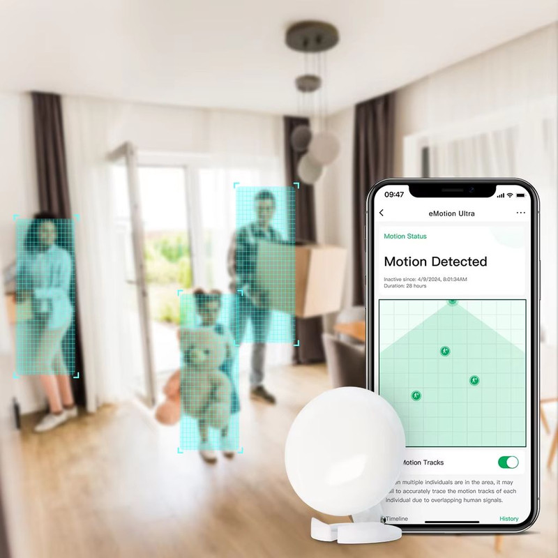 LinknLink EMotion Ultra 60GHz MmWave Smart Presence Sensor With WiFi Temperature Humidity And Home 5