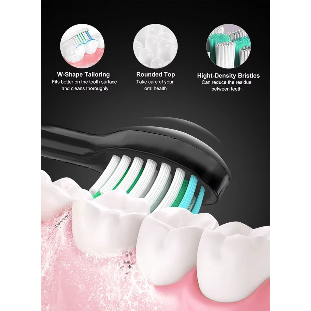 Sarmocare S100 Sonic Electric Toothbrush  Smart Ultrasonic Whitening With 8 Brush Heads 1