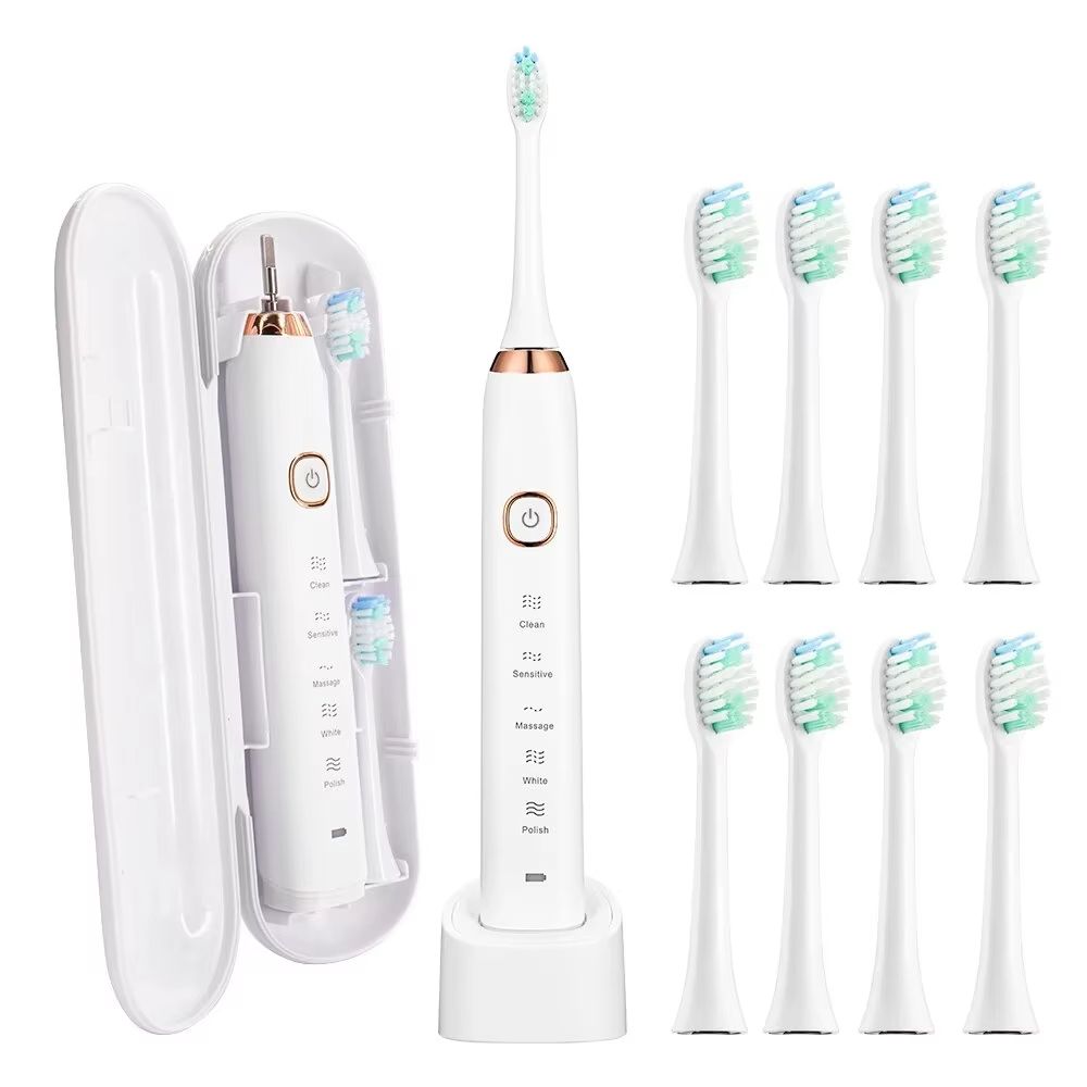 Sarmocare S100 Sonic Electric Toothbrush  Smart Ultrasonic Whitening With 8 Brush Heads 7