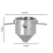 304 Stainless Steel Hanging Ear Coffee Filter Portable Reusable Hand Brew Funnel For Rich PaperFre 5