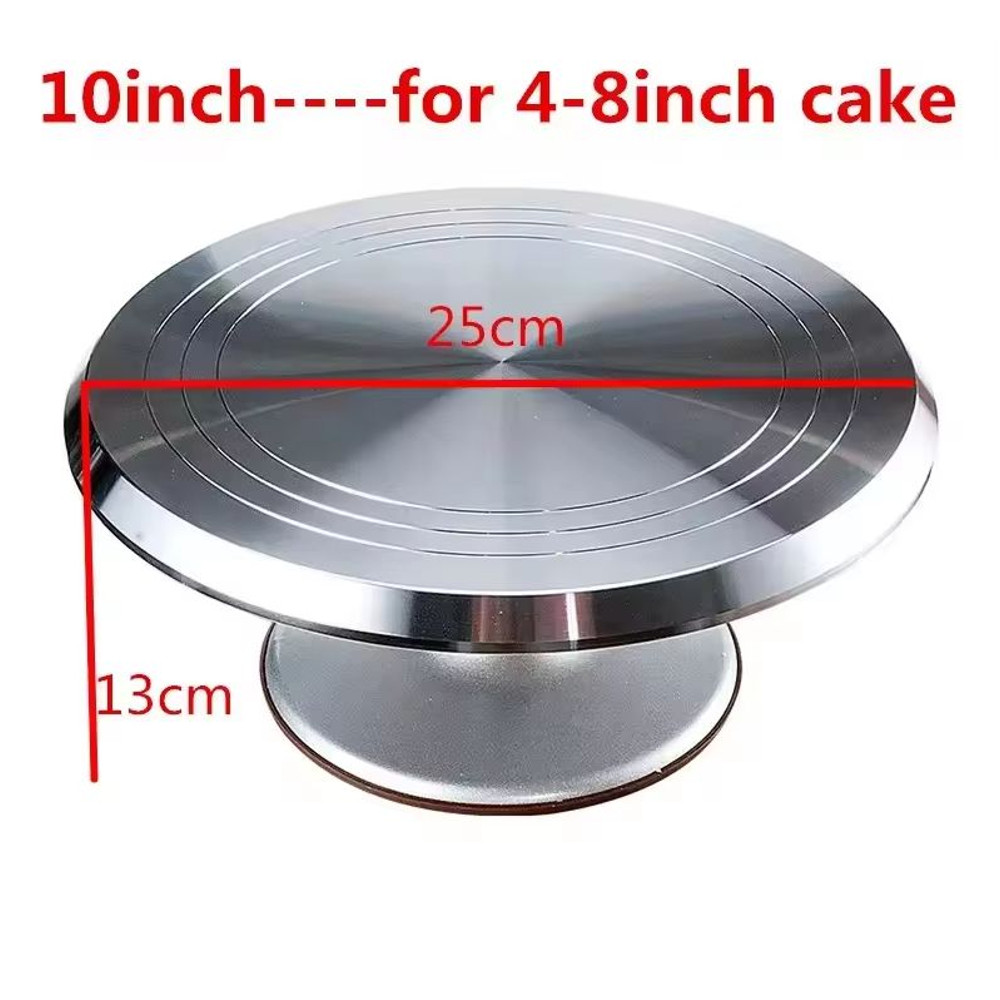 10Inch Aluminum Alloy Cake Turntable  Professional Baking Tool For Decorating  Display 13