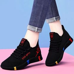 2024 women's vulcanized sneakers – lightweight mesh casual shoes with platform sole
