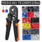 Hexagonal SelfAdjusting Ratchet Crimping Tool Kit With Ferrule Sleeves  Professional Wire Crimper 0 11