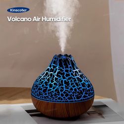 volcano air humidifier 300ml usb desktop diffuser with colorful ambient night light