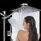 Premium ChromePlated Concealed Shower Set With Stainless Steel Pressurized Handheld Spray 0