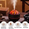 Charcoal Flame Aromatherapy Humidifier 300ml Ultrasonic Essential Oil Diffuser With Night Light Fo 0