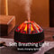 Charcoal Flame Aromatherapy Humidifier 300ml Ultrasonic Essential Oil Diffuser With Night Light Fo 3