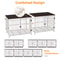 Large Wooden Dog Crate Furniture Style Indoor Pet Kennel With Removable Tray TripleDoor Design 4