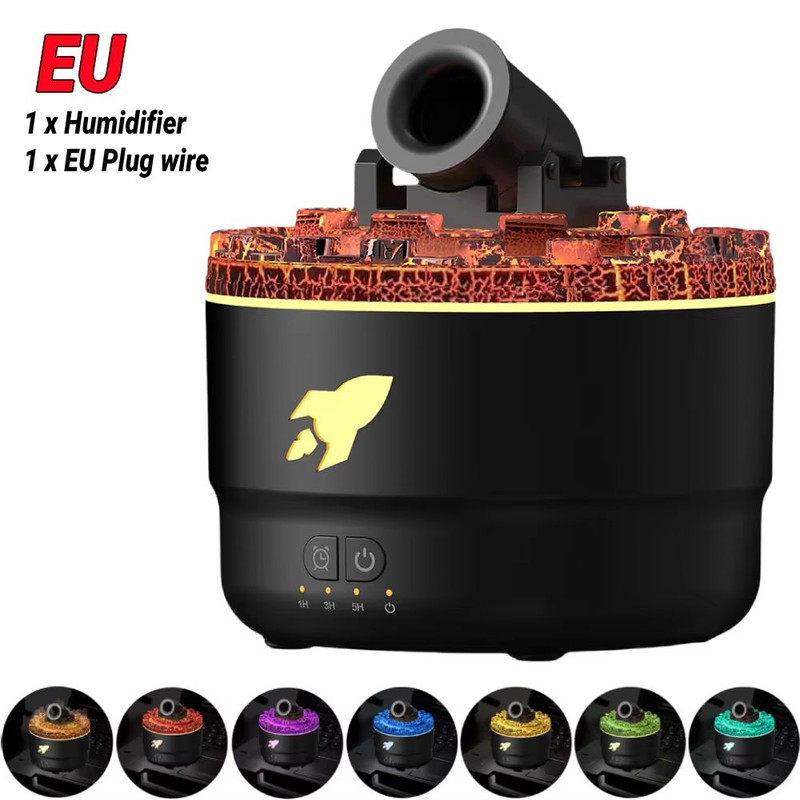 Rain Cloud Cool Mist Humidifier Essential Oil Diffuser With 7Color Night Light Micro Landscape De 18