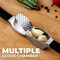 Stainless Steel Garlic Press Set Professional Garlic Mincer With Peeler Cleaning Brush 5