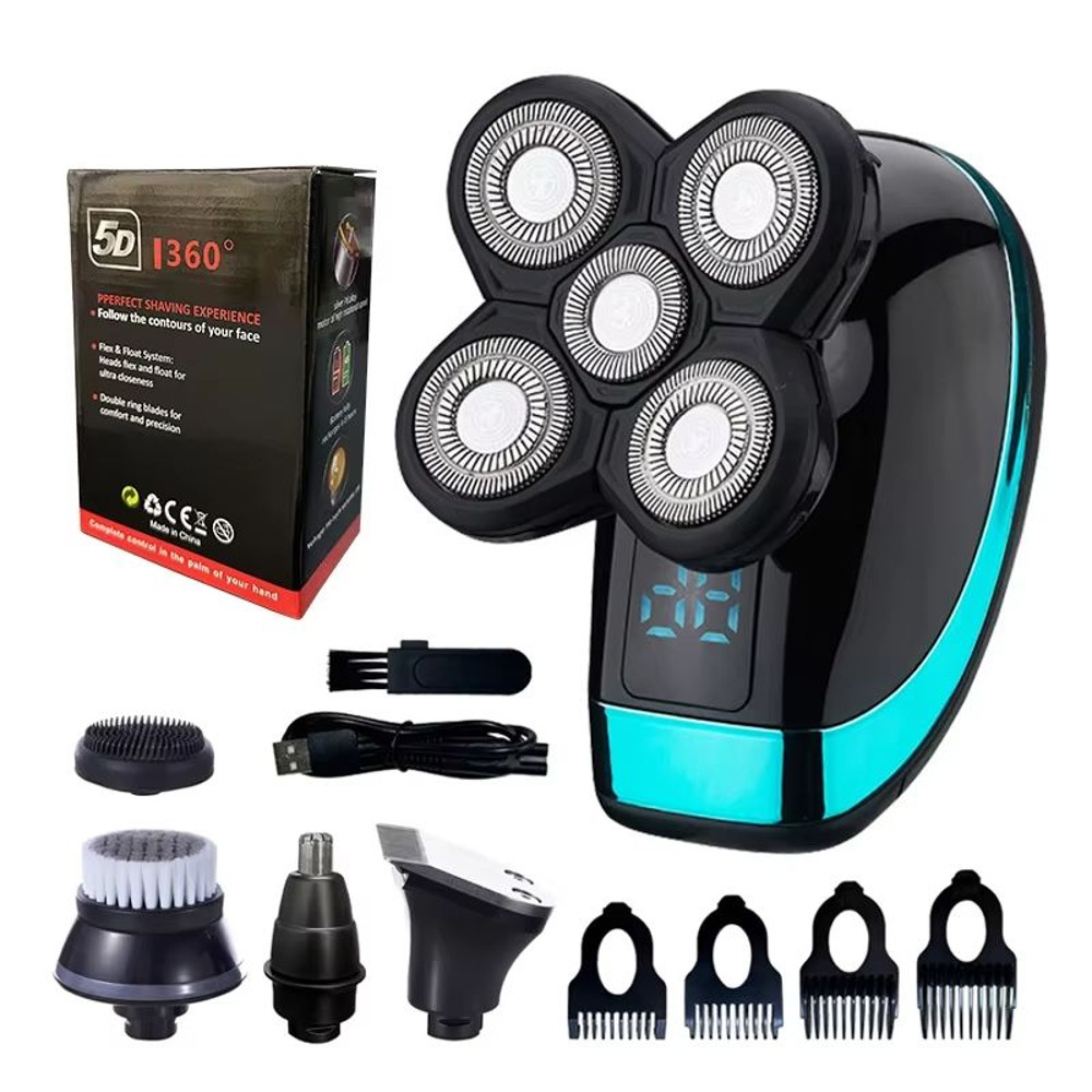 5in1 Electric Shaver For Men Rechargeable Waterproof Razor With Beard Hair And Face Grooming Attac 9